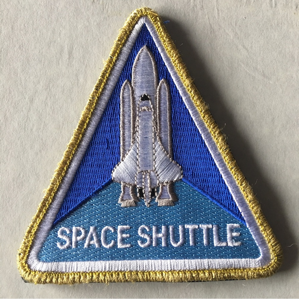 NASA SPACE SHUTTLE LOOP BACK PATCH L4.5” x W4”